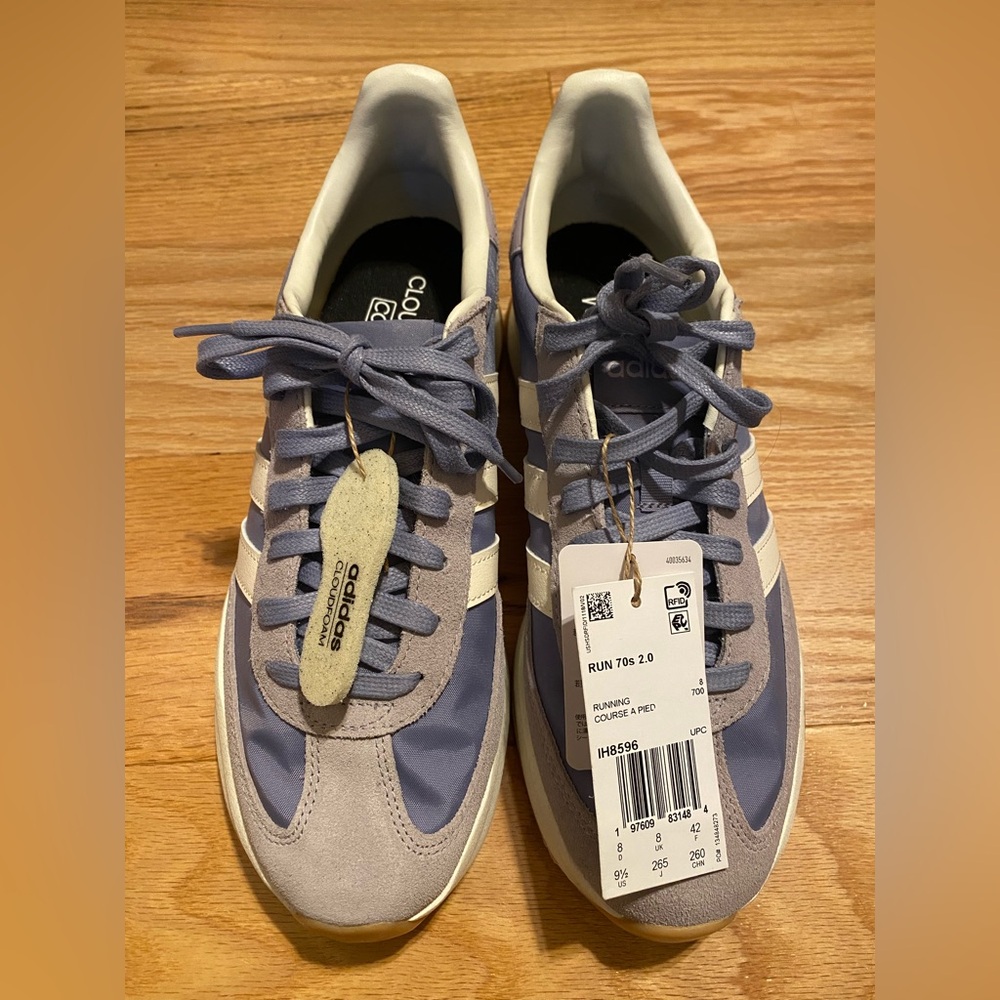 Adidas Women's Run 70s 2.0 Sneaker - Violet - Lavender - White - Natural